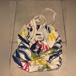 Y2K Hollister Tropical Print Tote Bag